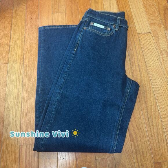 NWT Calvin Klein Women's Signature 90s Straight Jeans Classic Jeans W25 Blue - Picture 2 of 8